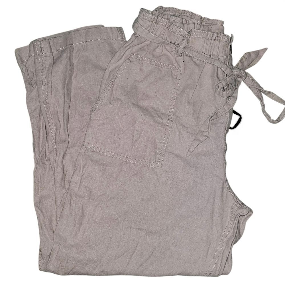 Love Tree Pink Linen Blend Paperbag Pants. Sz. L